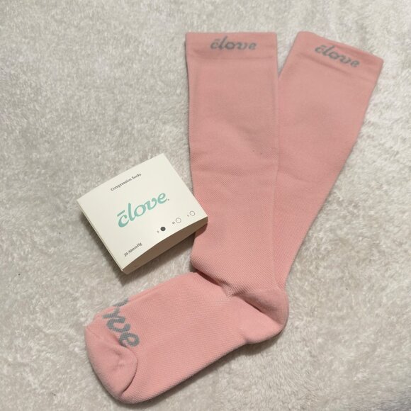 Clove Just Pink Compression Socks Sz Small breathable fabric for all day women - Picture 2 of 7